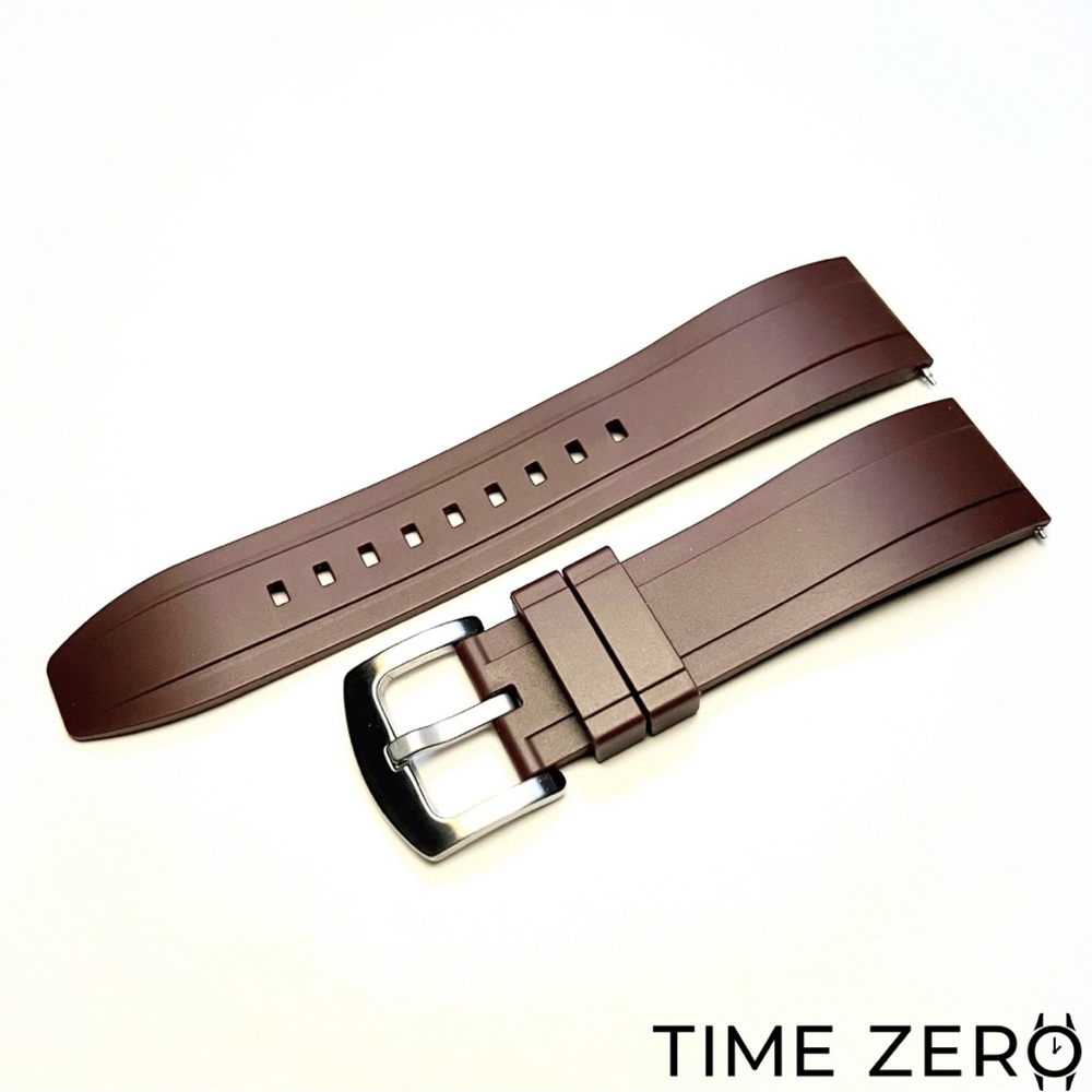 New Brown FKM Rubber Diver Watch Strap (The Element Collection)
